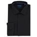 Nautica Men's Wrinkle-Resistant Dress Shirt Black, 18-18.5 34-35