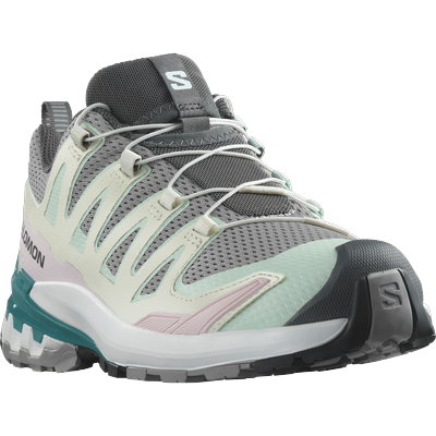 Trailrunningschuh SALOMON "XA PRO 3D V9", Gr. 37, blau (hellgrau, aqu), Synthetik, Textil, sportlich, Schuhe