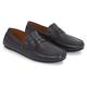 Slipper TOMMY HILFIGER "CASUAL LEATHER DRIVER" Gr. 44, schwarz Herren Schuhe Slipper