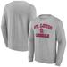 Men's Fanatics Branded Heather Gray St. Louis Cardinals Heart & Soul Pullover Sweatshirt