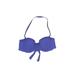 Gap Body Swimsuit Top Blue Solid Sweetheart Swimwear - Women's Size Medium