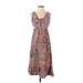 Madewell Casual Dress - A-Line Scoop Neck Sleeveless: Brown Dresses - Women's Size 0 Petite