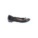 AGL Flats: Ballet Chunky Heel Casual Black Print Shoes - Women's Size 39 - Round Toe
