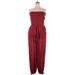 City Chic Jumpsuit: Burgundy Jumpsuits - Women's Size 20 Plus