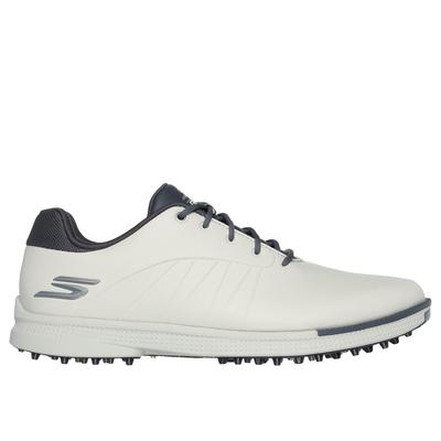 Skechers Men's GO GOLF Tempo GF Shoes | Size 9.0 | Natural/Gray | Synthetic/Textile
