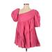 showpo Casual Dress - A-Line: Pink Print Dresses - Women's Size 4