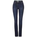 Cecil Slim Fit Jeans Damen dark blue wash, Gr. 31-32, Baumwolle, Weiblich