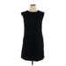 Donna Ricco Casual Dress - Mini Crew Neck Sleeveless: Black Print Dresses - Women's Size X-Large