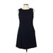Diane von Furstenberg Casual Dress - A-Line: Black Solid Dresses - Women's Size 12