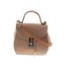 Giorgia Milani Leather Satchel: Tan Print Bags