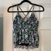 Anthropologie Tops | Anthropologie Fairy Style Babydoll Black Tank Top With Pastel Floral Pattern | Color: Black/Blue | Size: Xxs