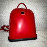 Dooney & Bourke Bags | Dooney And Bourke Parasole Pod Backpack | Color: Black/Red | Size: H 11” X L 10” X W 3.5”