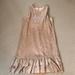 Kate Spade Dresses | Girls Kate Spade Rose Gold Shimmer Dress | Color: Cream/Gold | Size: 10g