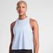 Athleta Tops | Athleta Chi Dot Baby Blue Mesh Workout Cropped Active Tank Top | Color: Blue/White | Size: S