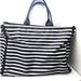 Kate Spade Bags | Kate Spade New York Black White Striped Large Square Tote Bag Shoulder Purse | Color: Black/White | Size: Os