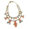 Kate Spade Jewelry | Kate Spade Secret Garden Double Strand Pink Bead Rhinestone Necklace Wedding | Color: Gold/Pink | Size: 16" + 2"