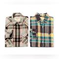 American Eagle Outfitters Shirts | Lot Of 2 American Eagle Outfitters Vintage Slim Plaid Button Down Shirts Small | Color: Blue/Yellow | Size: S