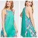 Free People Dresses | Free People Darjeeling Print Mini Slip Dress In Green Julep Combo | Color: Blue/Green | Size: M