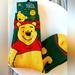 Disney Accessories | Disney Winnie The Pooh Socks Adult New | Color: Gold/Green | Size: Os