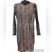 Zara Dresses | Gothcore Lace Sheer Midi Dress Nwot | Color: Black/Cream | Size: M