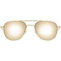AO Original Pilot Sunglasses Gold Frame 55 mm SunFlash Gold Mirror AOLite Nylon Lenses Bayonet Temple738921564560