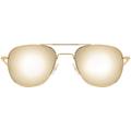 AO Original Pilot Sunglasses Gold Frame 52 mm SunFlash Gold Mirror SkyMaster Glass Lenses Bayonet Temple738921564508