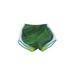 Nike Athletic Shorts: Green Color Block Activewear - Women's Size Small