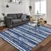 Blue/White 72 x 48 x 0.15 in Area Rug - 17 Stories Yader Southwestern Machine Woven Area Rug in | 72 H x 48 W x 0.15 D in | Wayfair