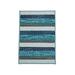 Blue/Green 72 x 48 x 0.5 in Area Rug - Highland Dunes Rectangle Amaurion Striped Machine Braided Indoor/Outdoor Area Rug in Green/Gray | Wayfair