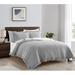 Gracie Oaks Brelje Modern & Contemporary 3 Piece Quilt Set Polyester/Polyfill in Gray | King Quilt + 2 Standard Shams | Wayfair