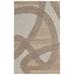 Middleton Bohemian & Eclectic Abstract, Brown/Tan/Ivory, 2' x 3' Accent Rug - Feizy PLKR8952BGEIVYP00