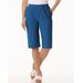Blair Women's Haband Women's Modern-Fit No-Fuss Stretch Shorts - Blue Denim - 3X - Womens