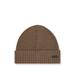 Ribbed Beanie Hat In Responsible Virgin Wool