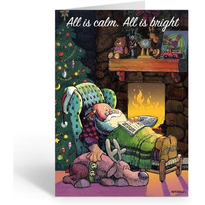Stonehouse Collection - Christmas Cards, Silent Night Greeting Card, Seasons Greetings Card - 18 Christmas Cards & Envelopes