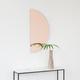 Luna Half-Moon Rose Gold / Peach Tinted Minimalist Frameless Mirror - Large, XL