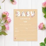 Stonehouse Collection Baby Shower Invitations - 25 Baby Girl Shower Invites & Envelopes (Floral Jar Pink)