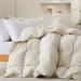 All Season Medium Warmth White Feather Down Comforter Duvet Insert