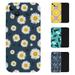 Daisies Flower White Yellow Dark Grey Pattern 4 Pack Printed TPU Soft Shell Non-Yellowing Shockproof Phone Case Compatible With iPhone 14/14 PLUS/15/15 PLUS