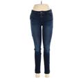 Joe's Jeans Jeggings - Mid/Reg Rise: Blue Bottoms - Women's Size 28