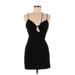 Zara Cocktail Dress - Party V-Neck Sleeveless: Black Print Dresses - New - Women's Size X-Small