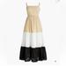 J. Crew Dresses | J Crew Squareneck Color Block Maxi Dress | Color: Black/Tan | Size: 10