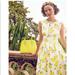 Kate Spade Dresses | Kate Spade “Lyric” Lemon Lemoncello Print Dress 4 | Color: White/Yellow | Size: 4