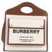 Burberry Bags | Burberry Logo Pocket Tote Canvas With Leather Medium Brown, Neutral | Color: Silver | Size: Os