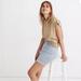 Madewell Skirts | Madewell Blue White Gingham Stretch Denim Straight Skirt | Color: Blue/White | Size: 28