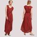 Anthropologie Dresses | Moulinette Soeurs Anthropologie Guinevere Belted Maxi Dress In Rust | Color: Black/Red | Size: 10