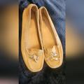 Michael Kors Shoes | Michael Kors Suede Moccasin For Woman. Pre-Owned, Sz 8m Us, Color Mustard. | Color: Yellow | Size: 8