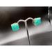 Kate Spade Jewelry | Kate Spade Aqua Glitter Studs | Color: Green | Size: Os