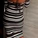 Zara Dresses | Black & White Striped Midi Dress | Color: Black/White | Size: S