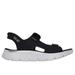 Skechers Men's Slip-ins: GO WALK Flex SD - Easy Entry Sandals | Size 10.0 | Black/Gray | Textile/Synthetic | Vegan | Machine Washable