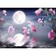 Flowers in the Moonlight - 3000 Piece Wooden Jigsaw Puzzle - DIY Jigsaw Jigsaw Puzzle for Adults